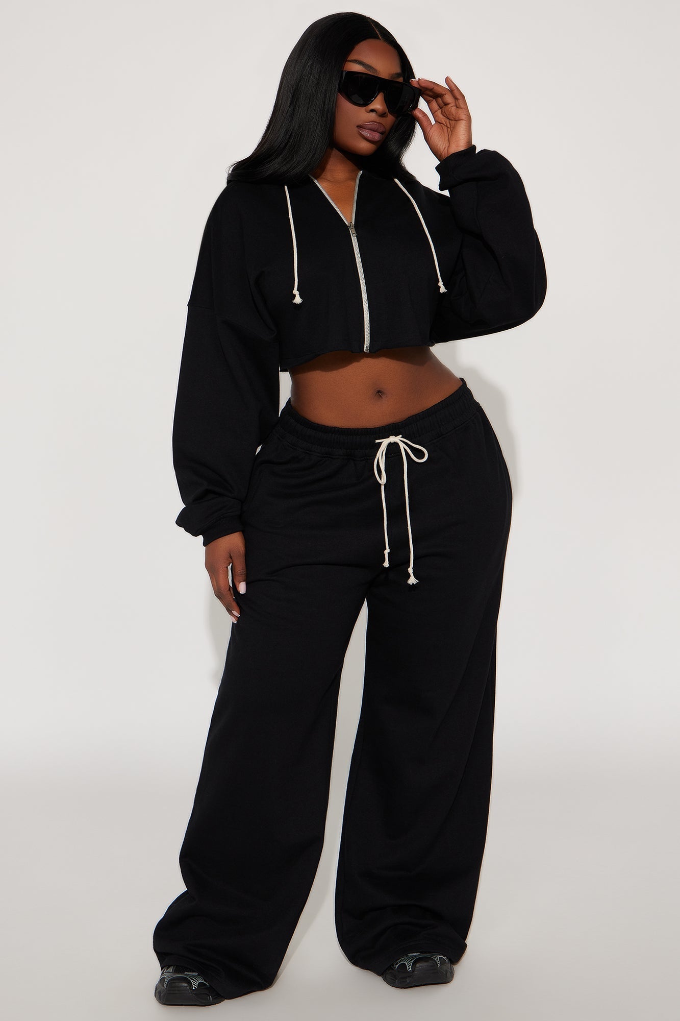 Way Black Sweat Set
