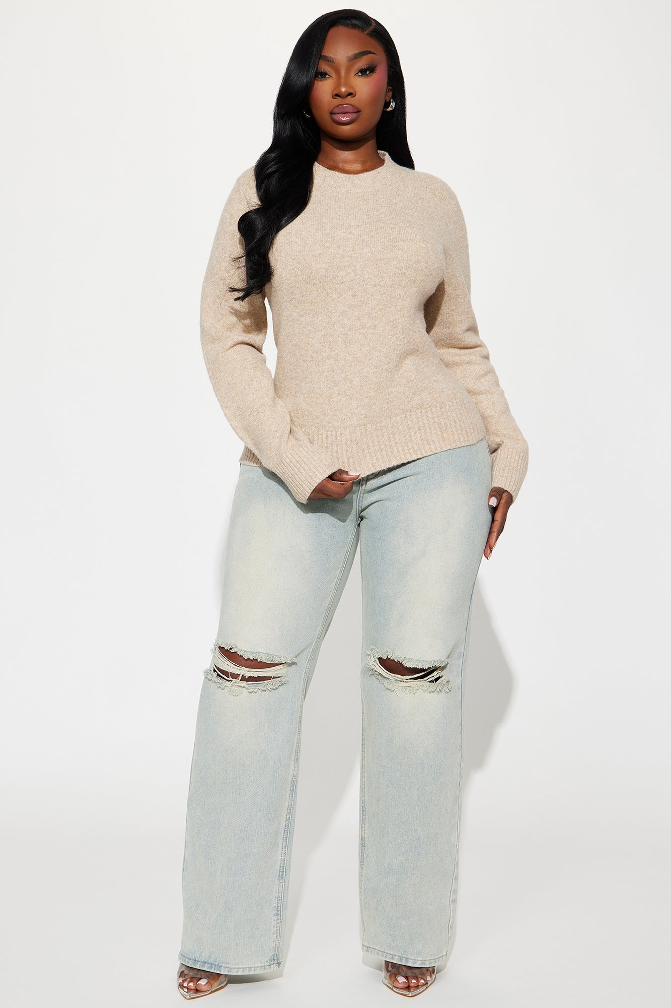 River Taupe Sweater