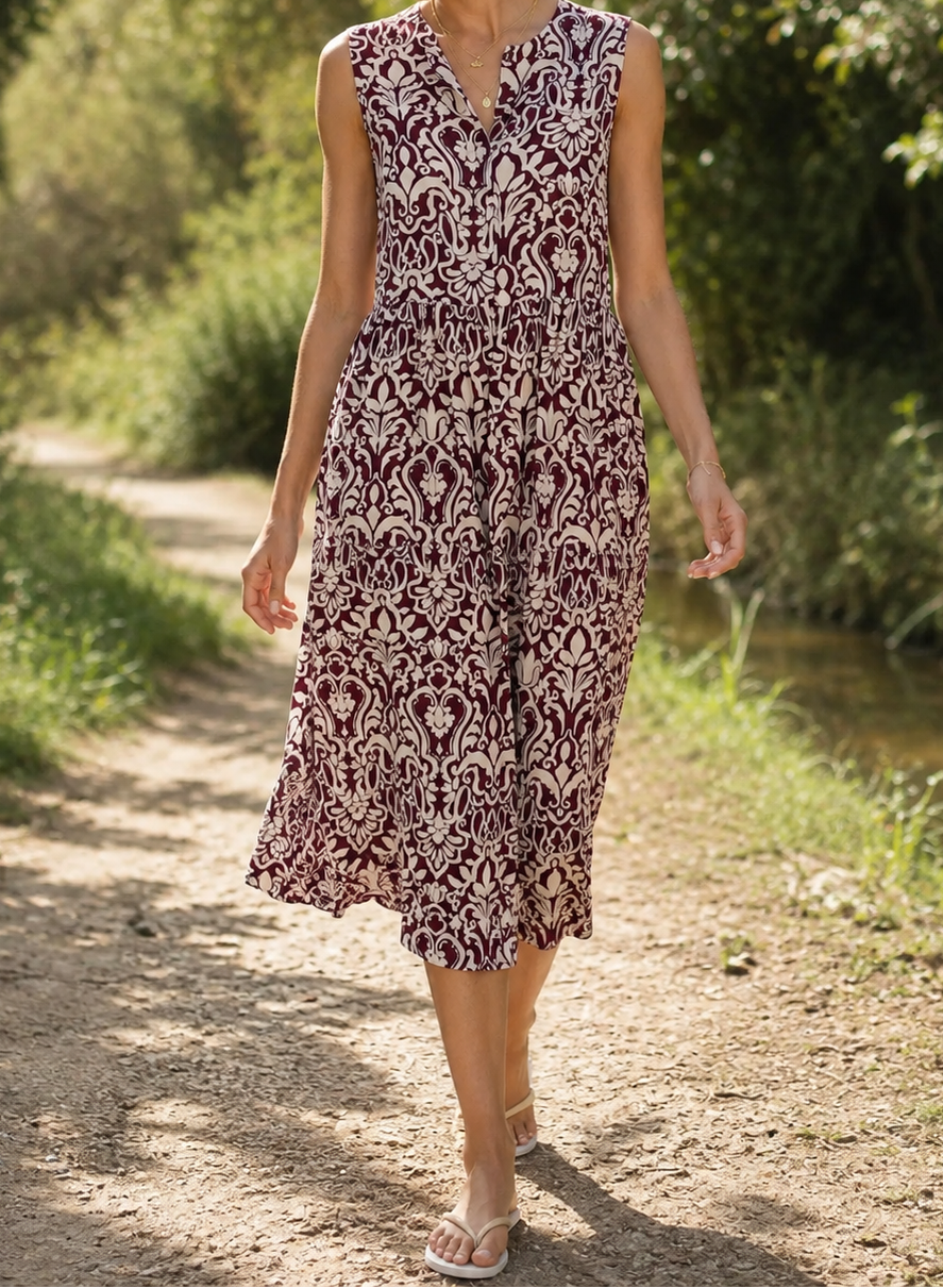 Aurelia Printed Midi Dress