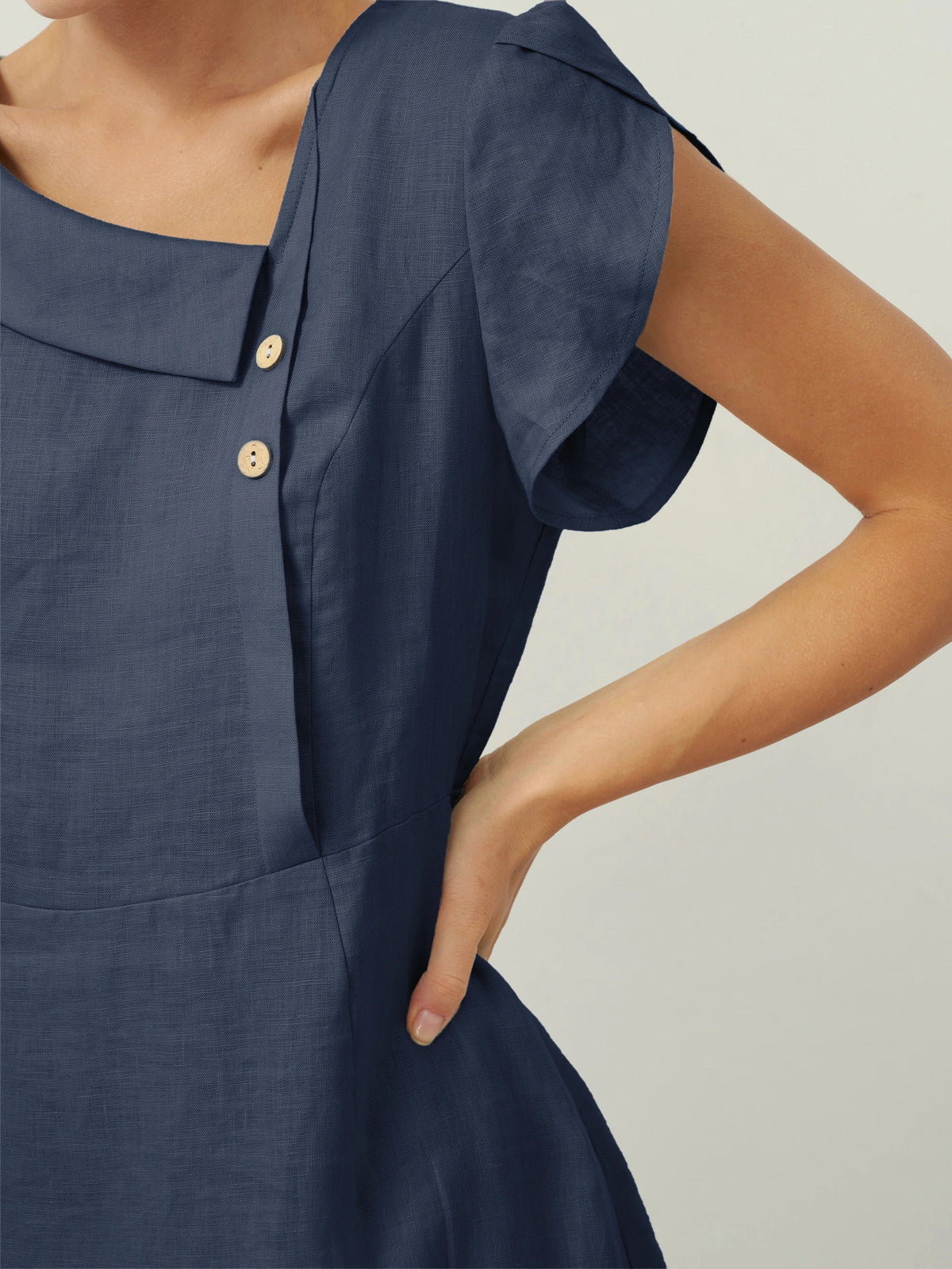 Elodie Linen Midi Dress
