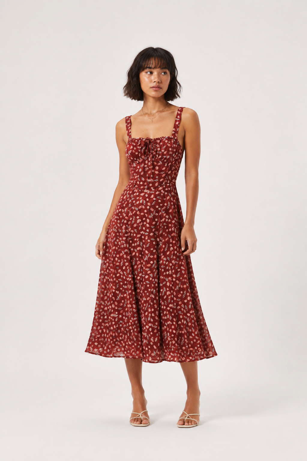 Rosalie Printed Midi Dress