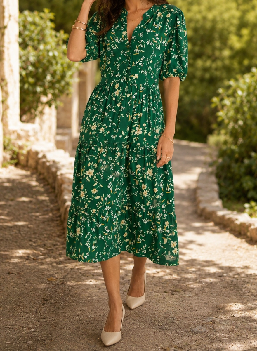 Elowen Floral Midi Dress