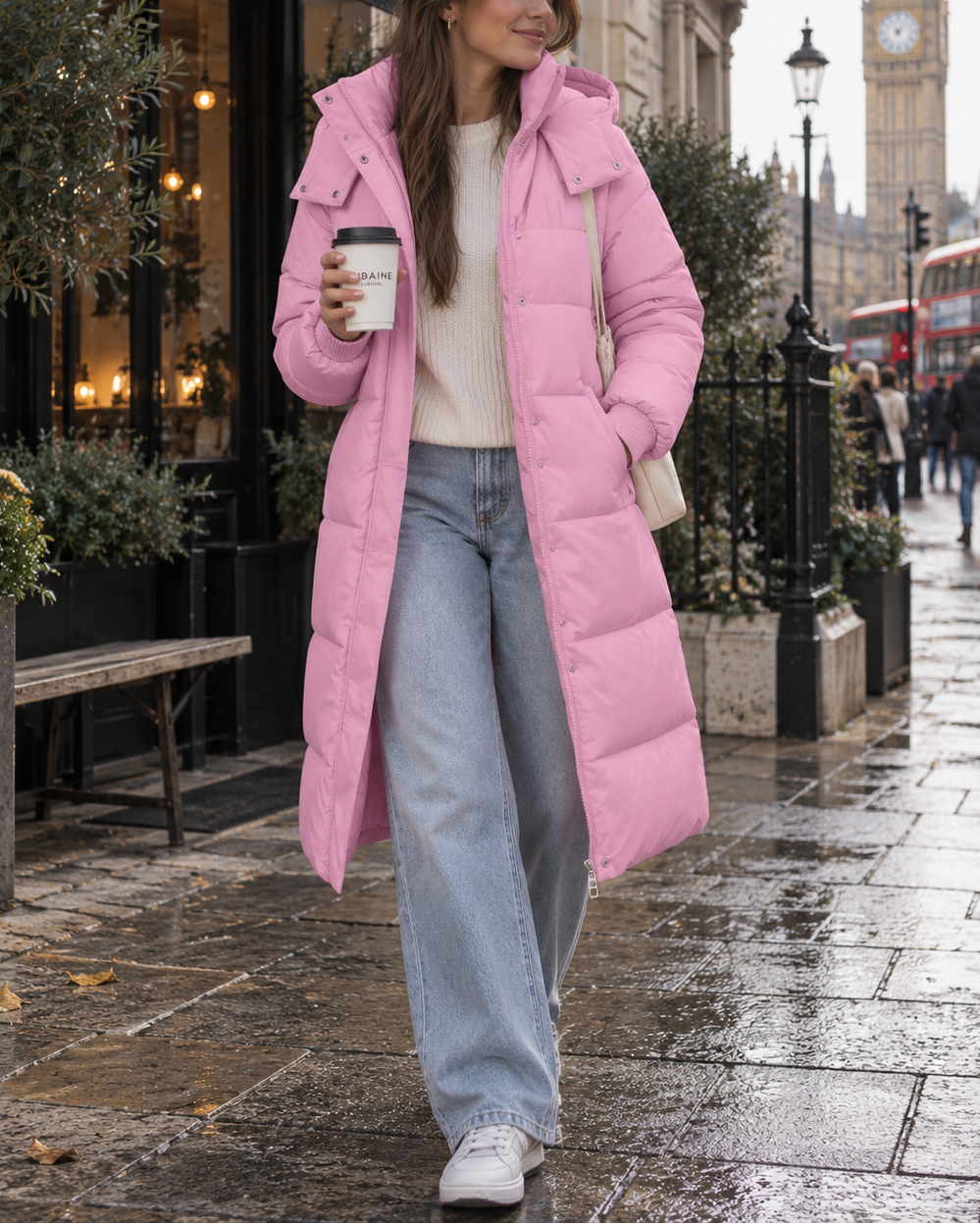Longline Hooded Puffer Coat