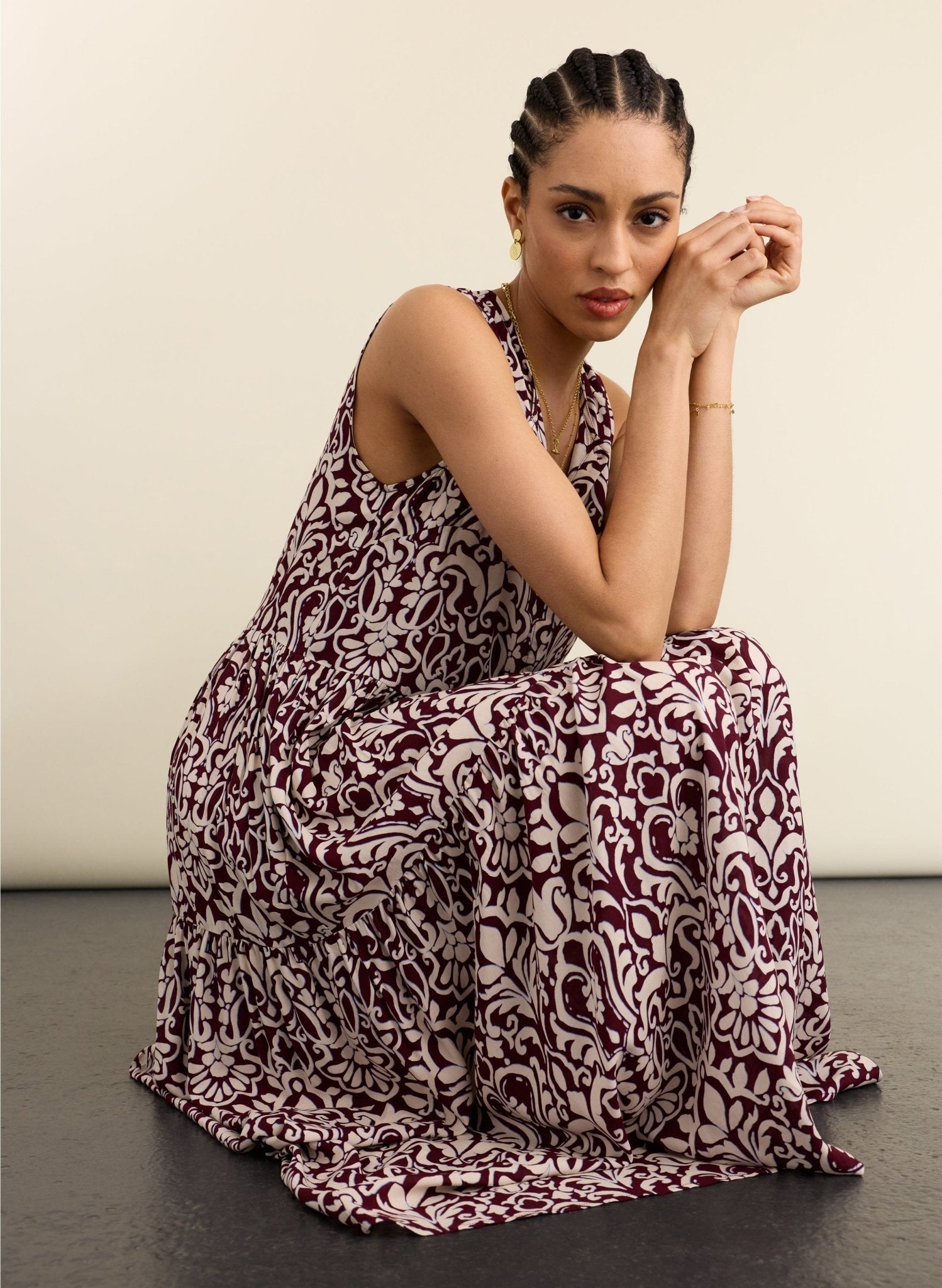 Aurelia Printed Midi Dress