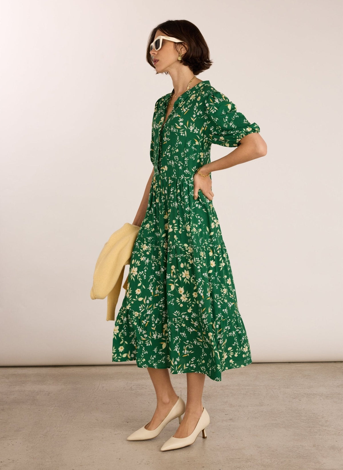 Elowen Floral Midi Dress