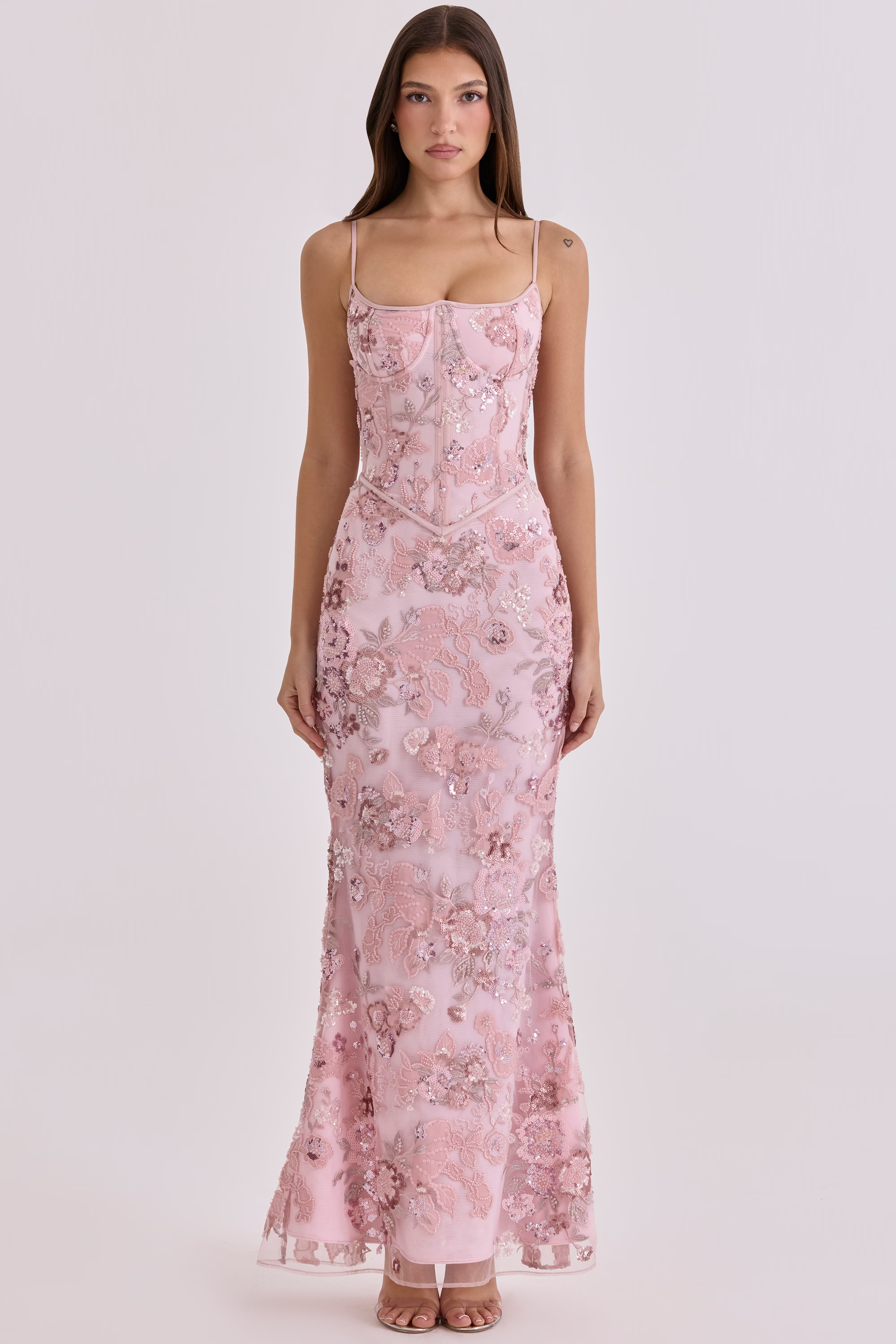 Embellished Corset Maxi Dress