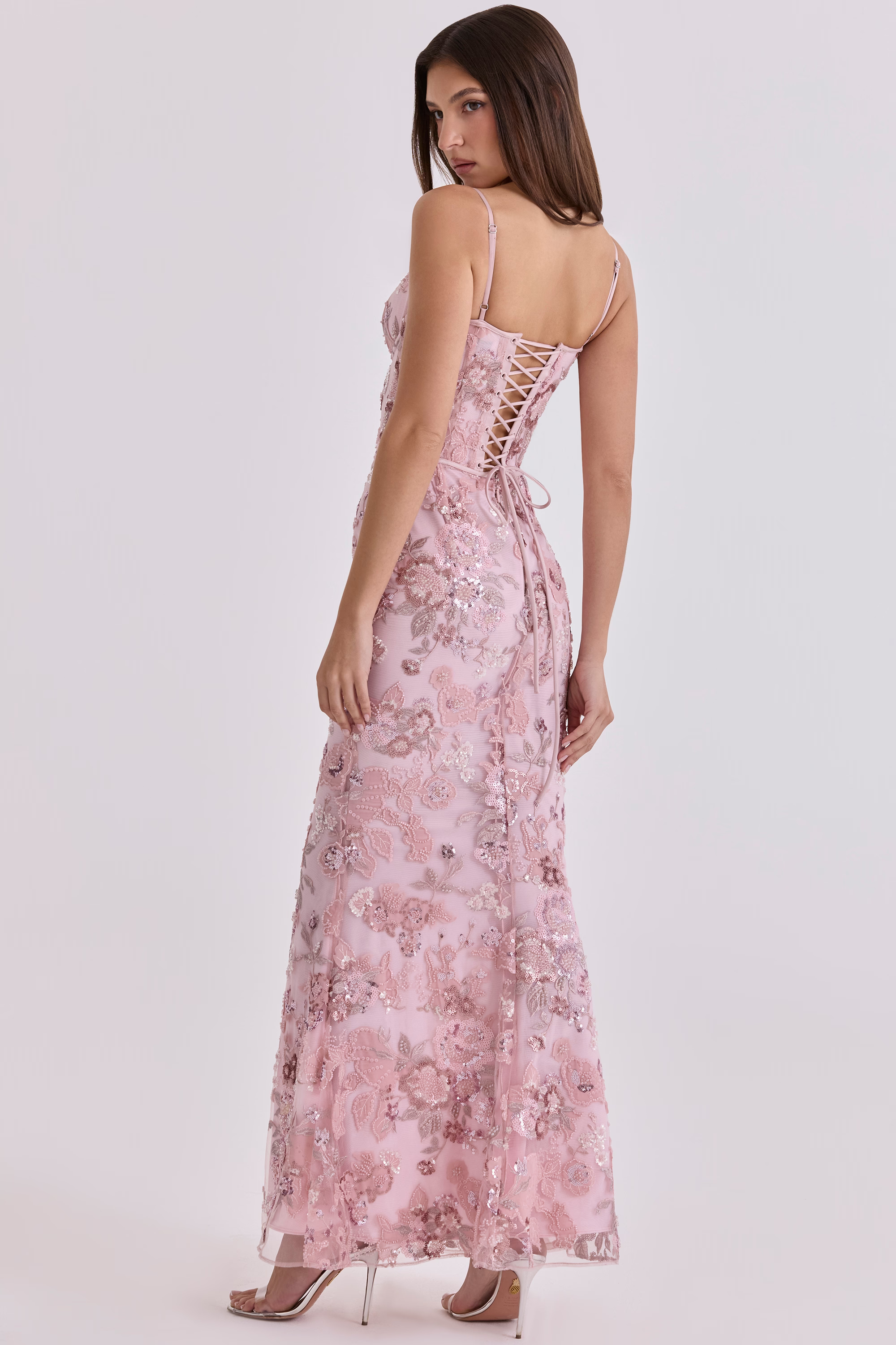 Embellished Corset Maxi Dress