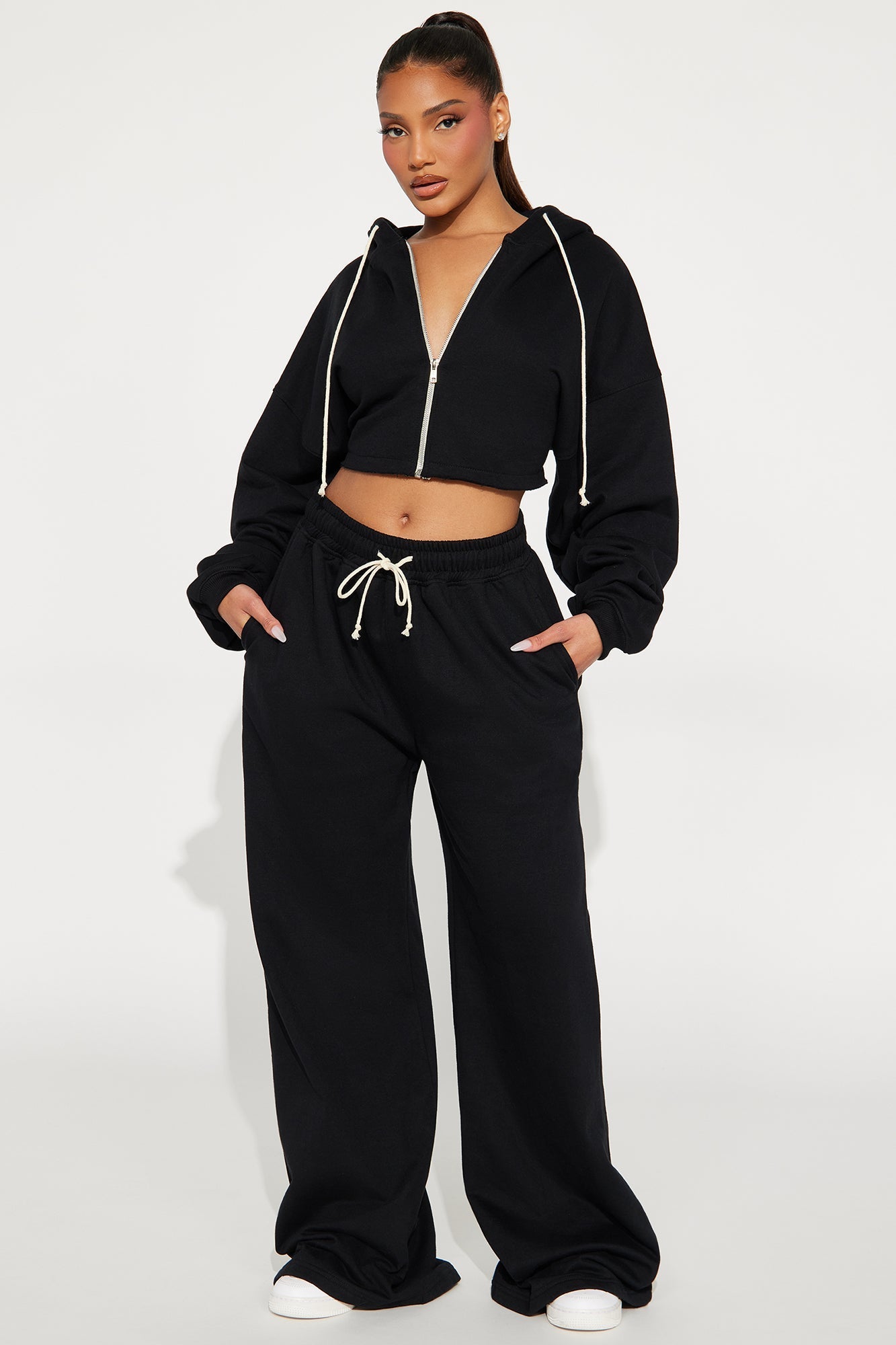 Way Black Sweat Set