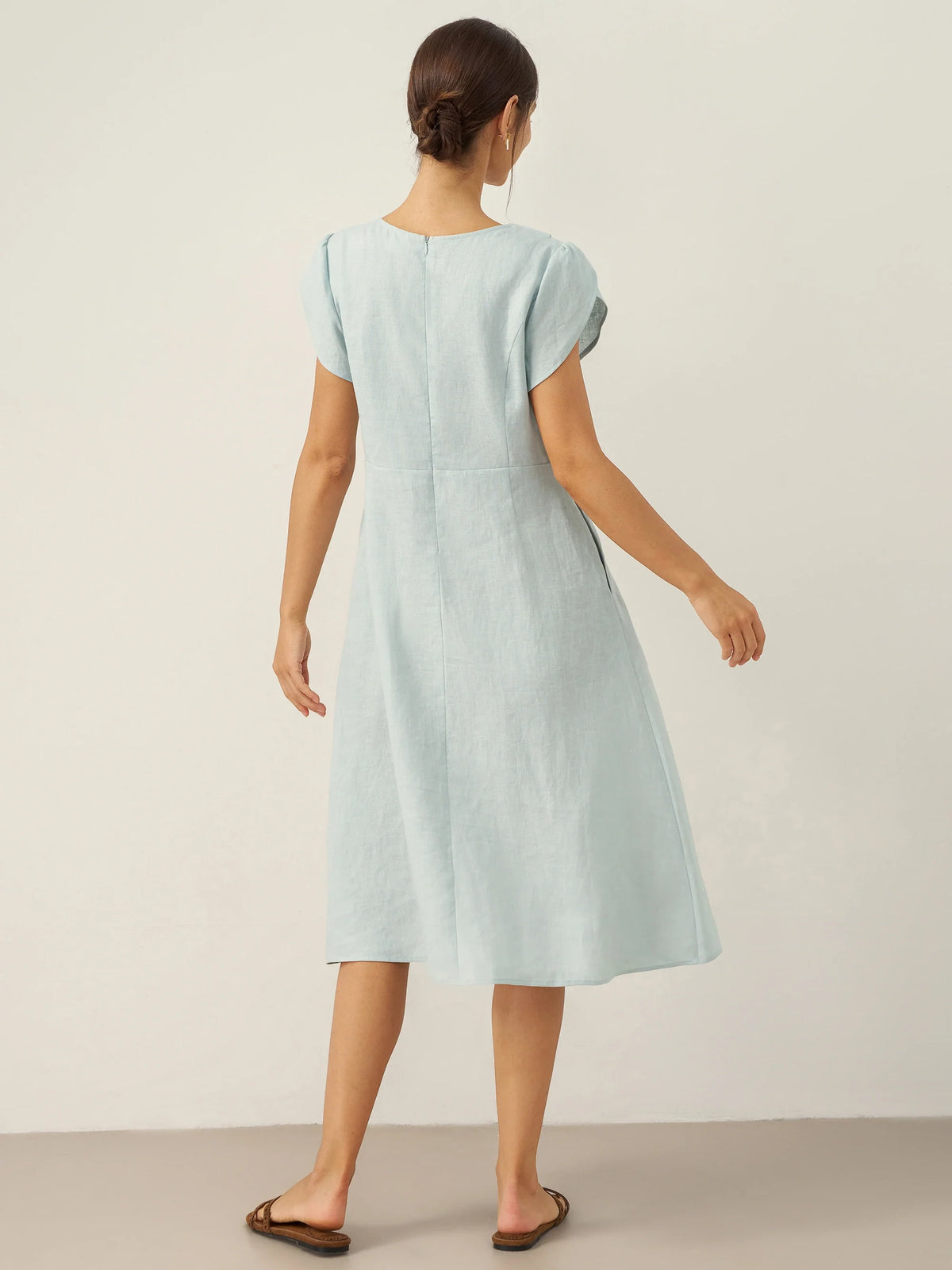 Elodie Linen Midi Dress