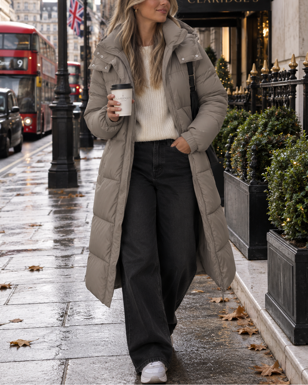 Longline Hooded Puffer Coat