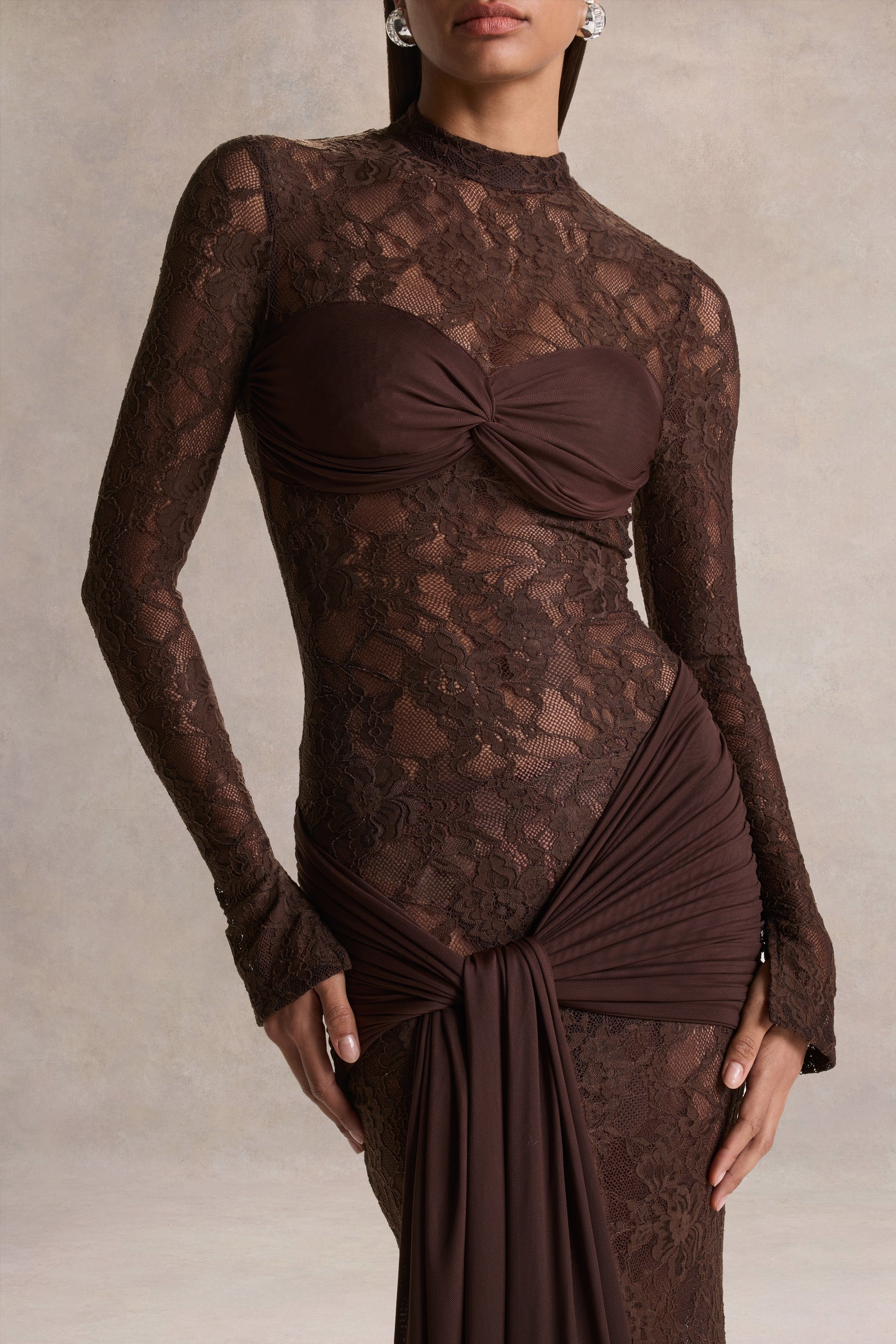 Akira Lace Maxi Dress
