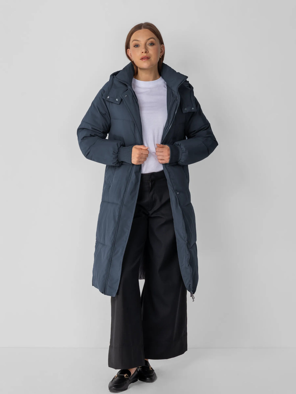 Longline Hooded Puffer Coat