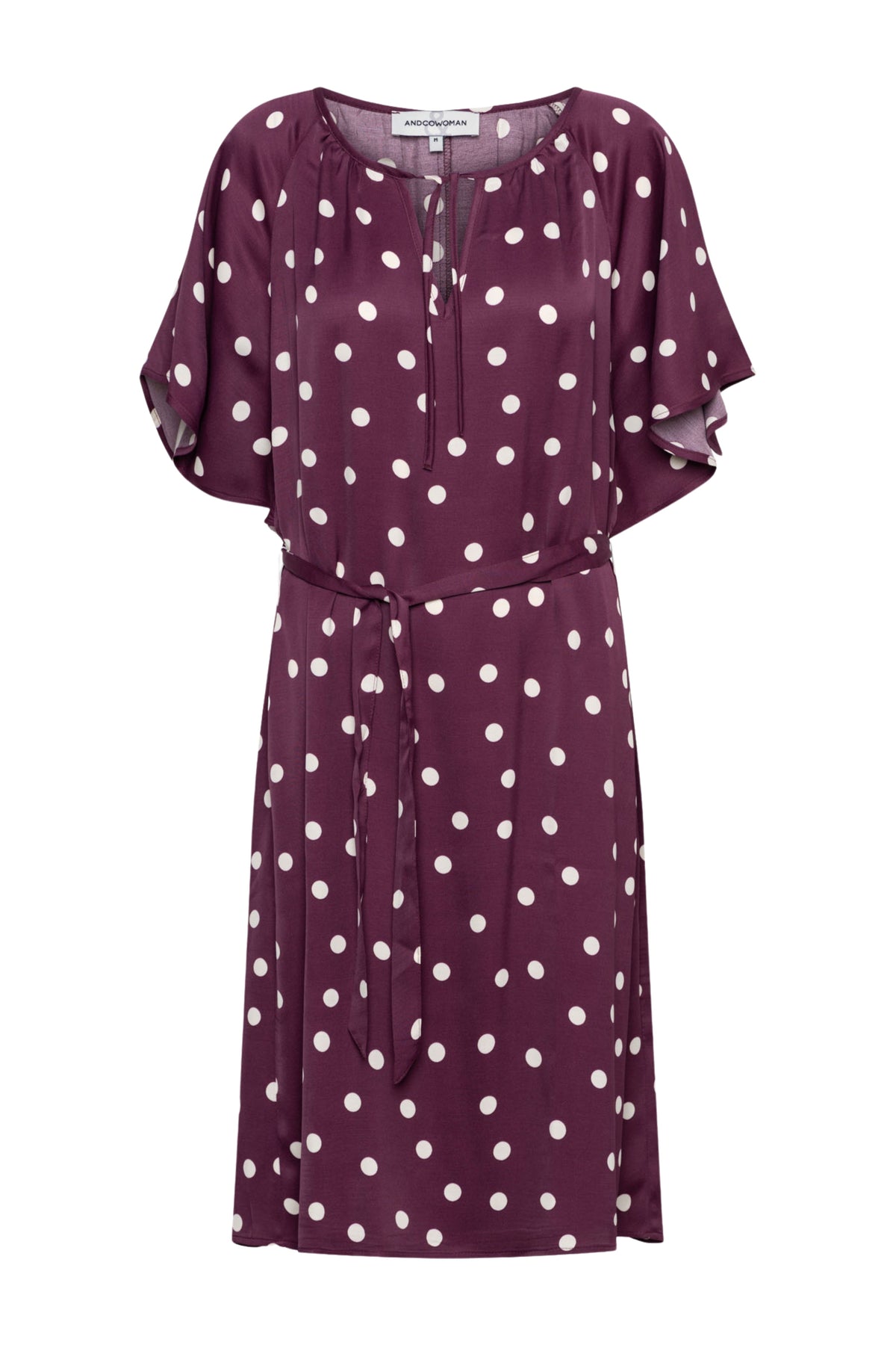Elara Polka Dot Midi Dress