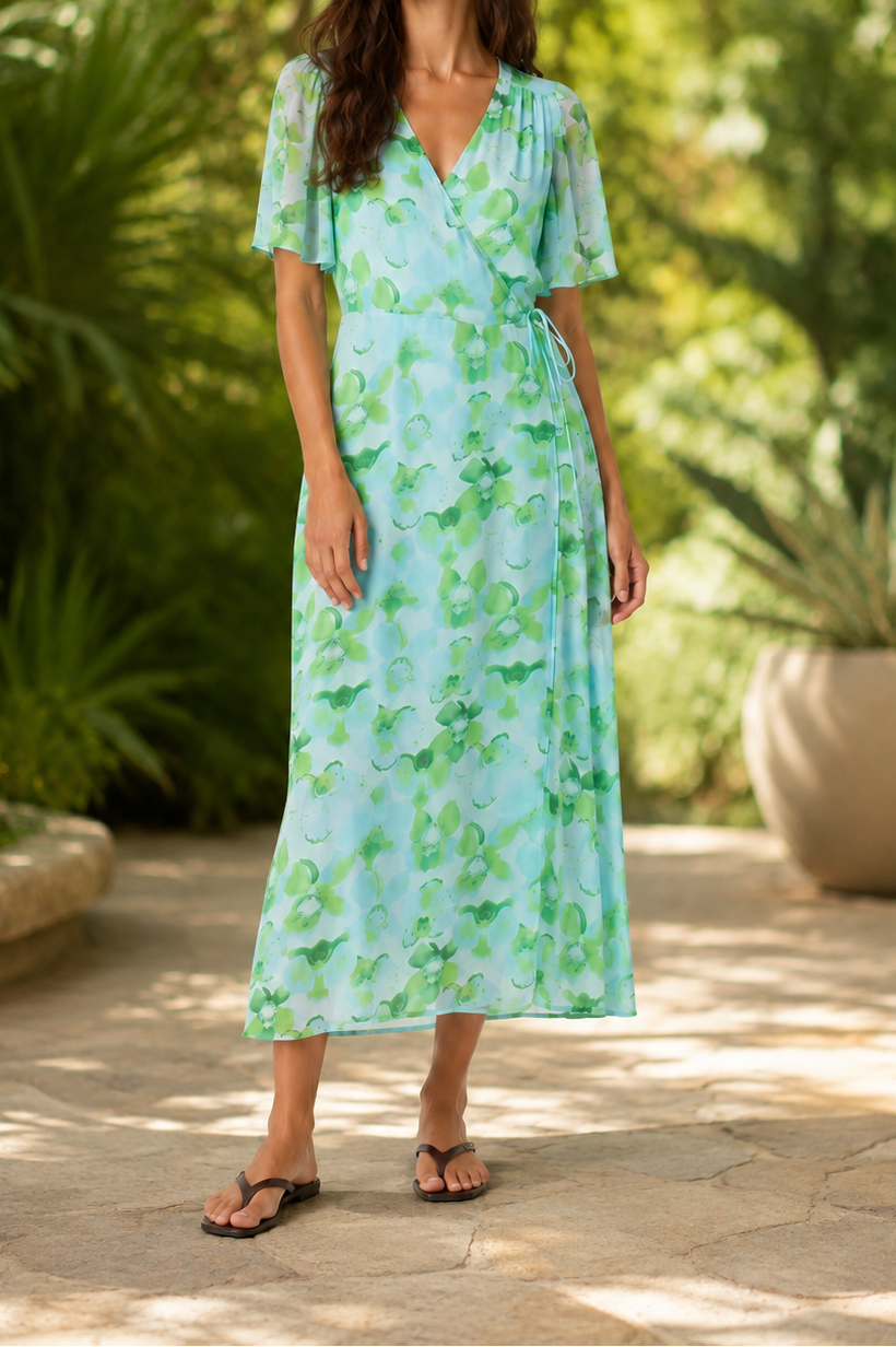 Liana Floral Wrap Dress