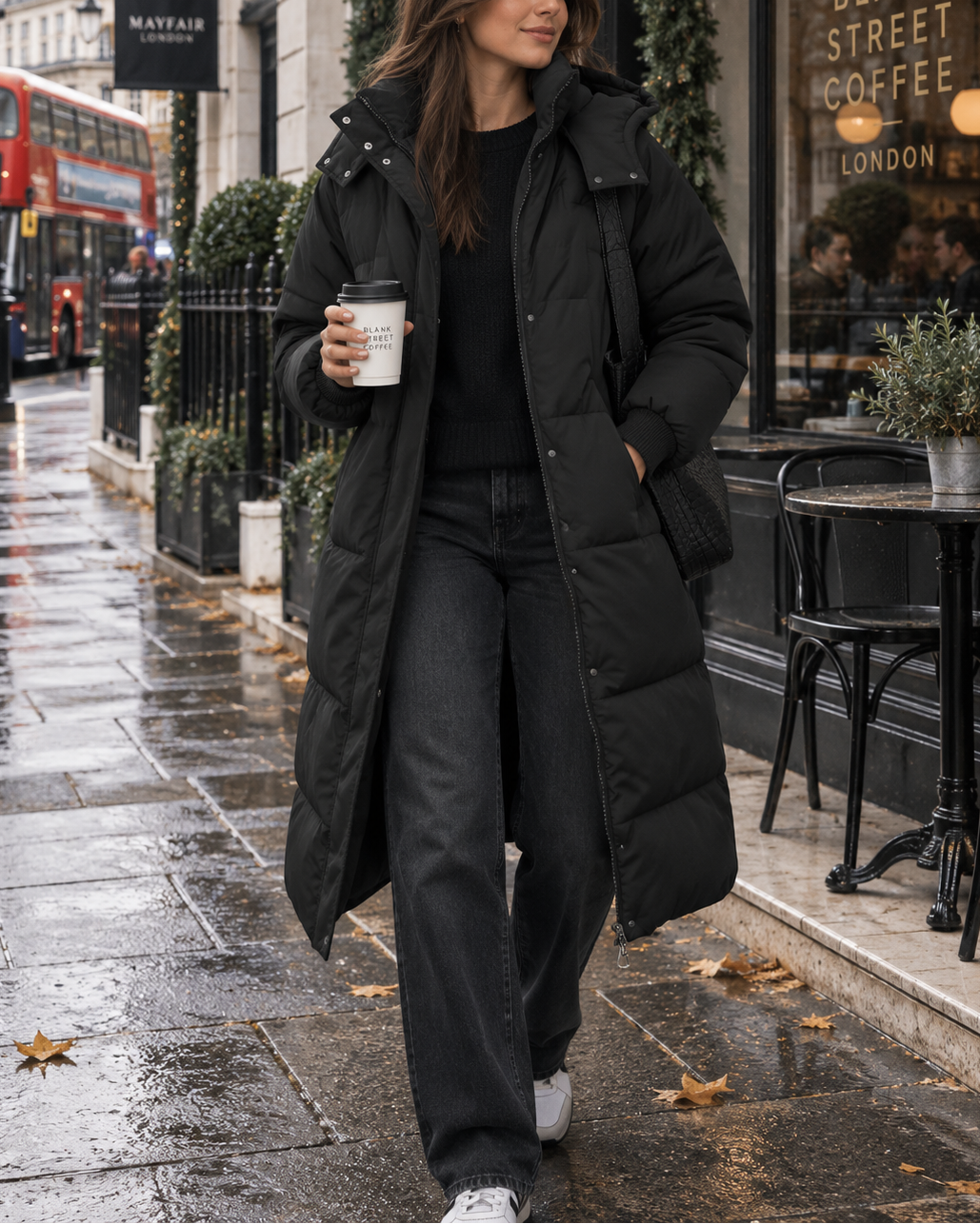 Longline Hooded Puffer Coat