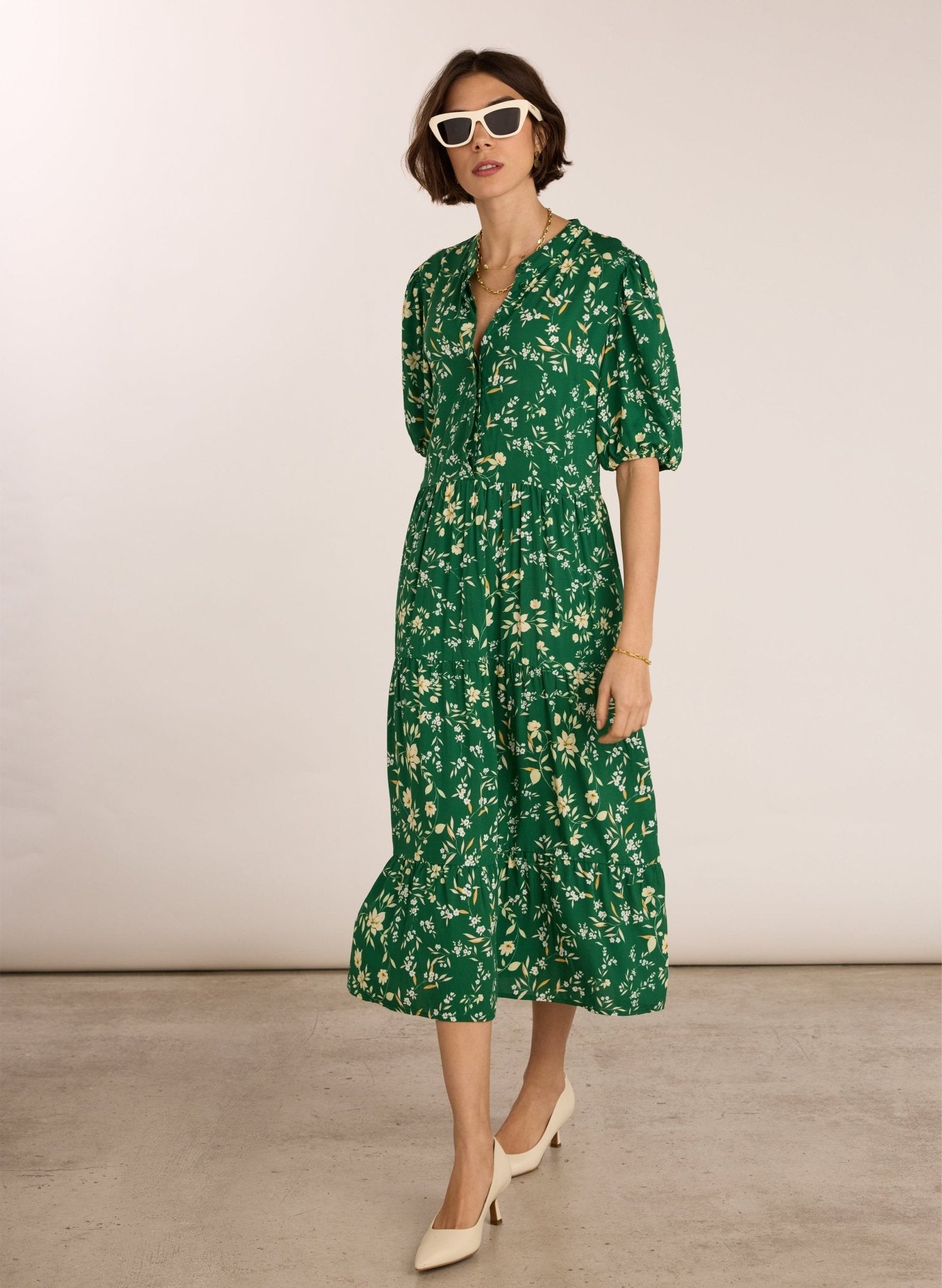 Elowen Floral Midi Dress