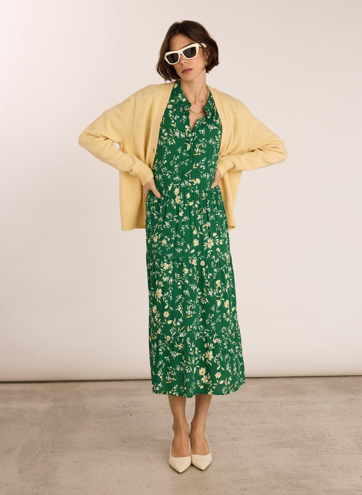 Elowen Floral Midi Dress