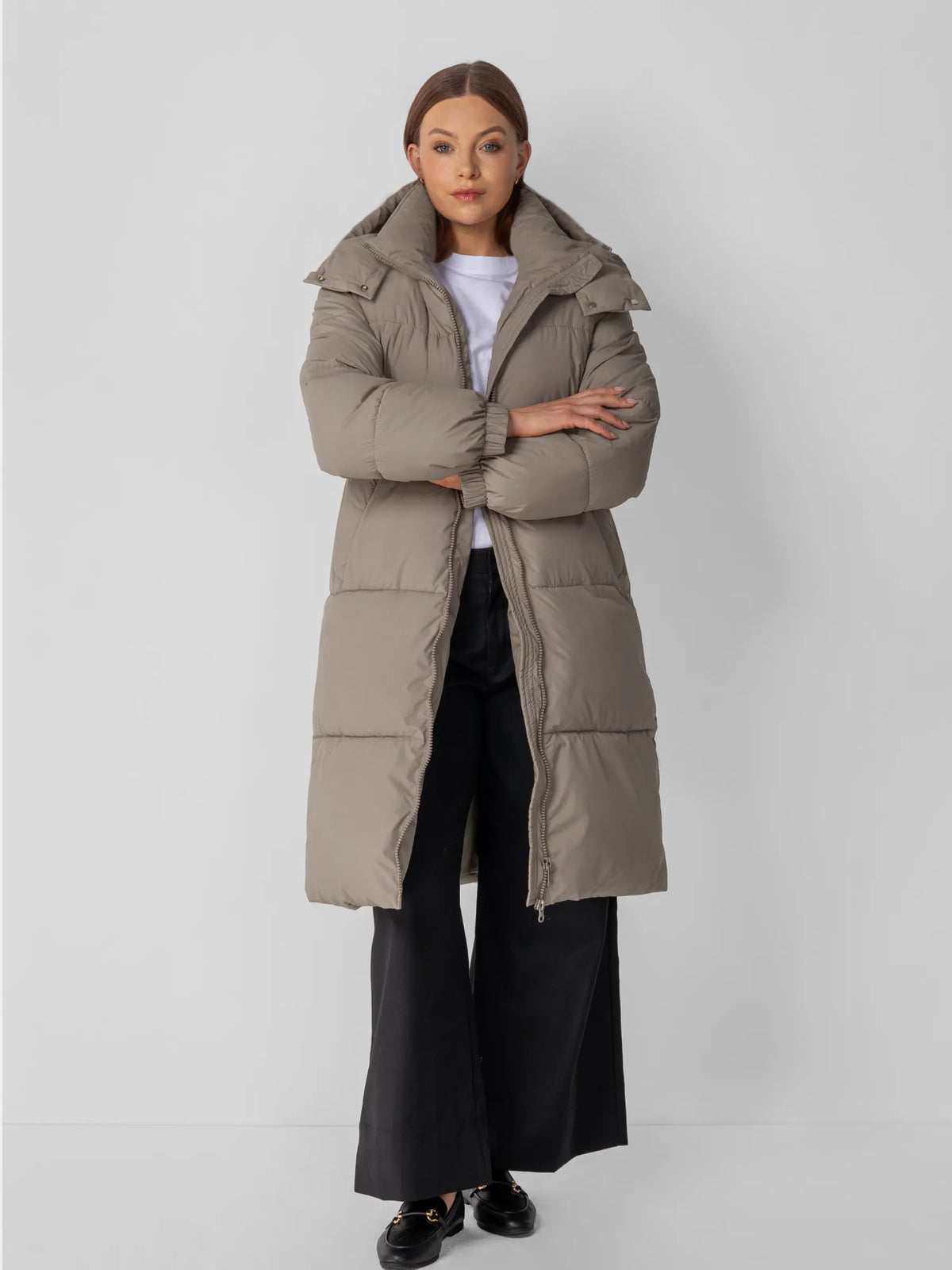 Longline Hooded Puffer Coat