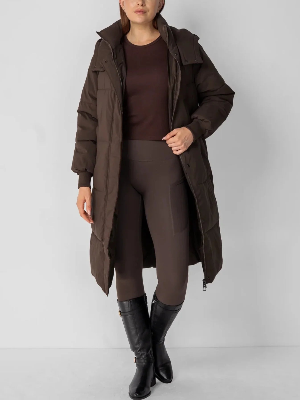 Longline Hooded Puffer Coat