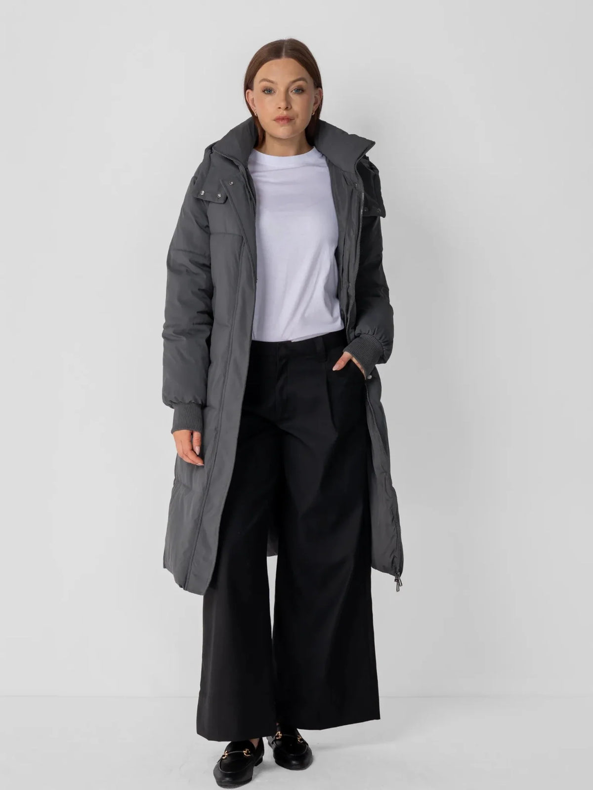 Longline Hooded Puffer Coat