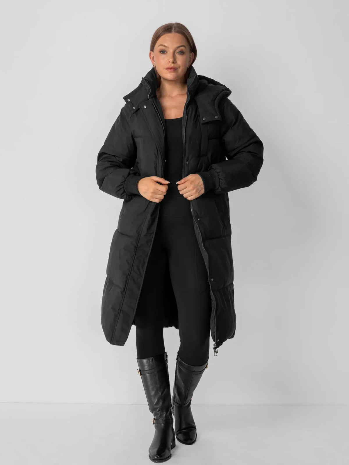 Longline Hooded Puffer Coat