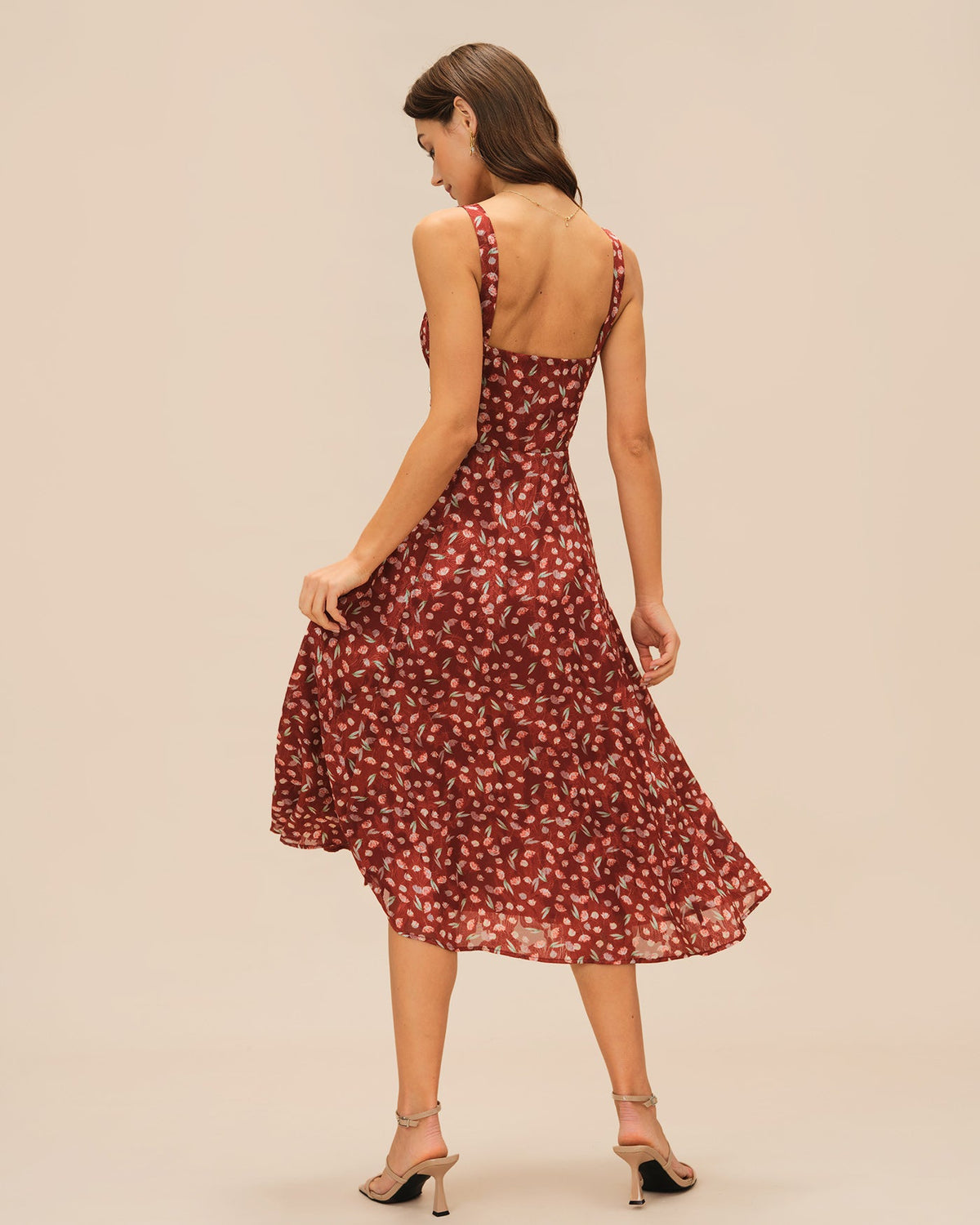 Rosalie Printed Midi Dress