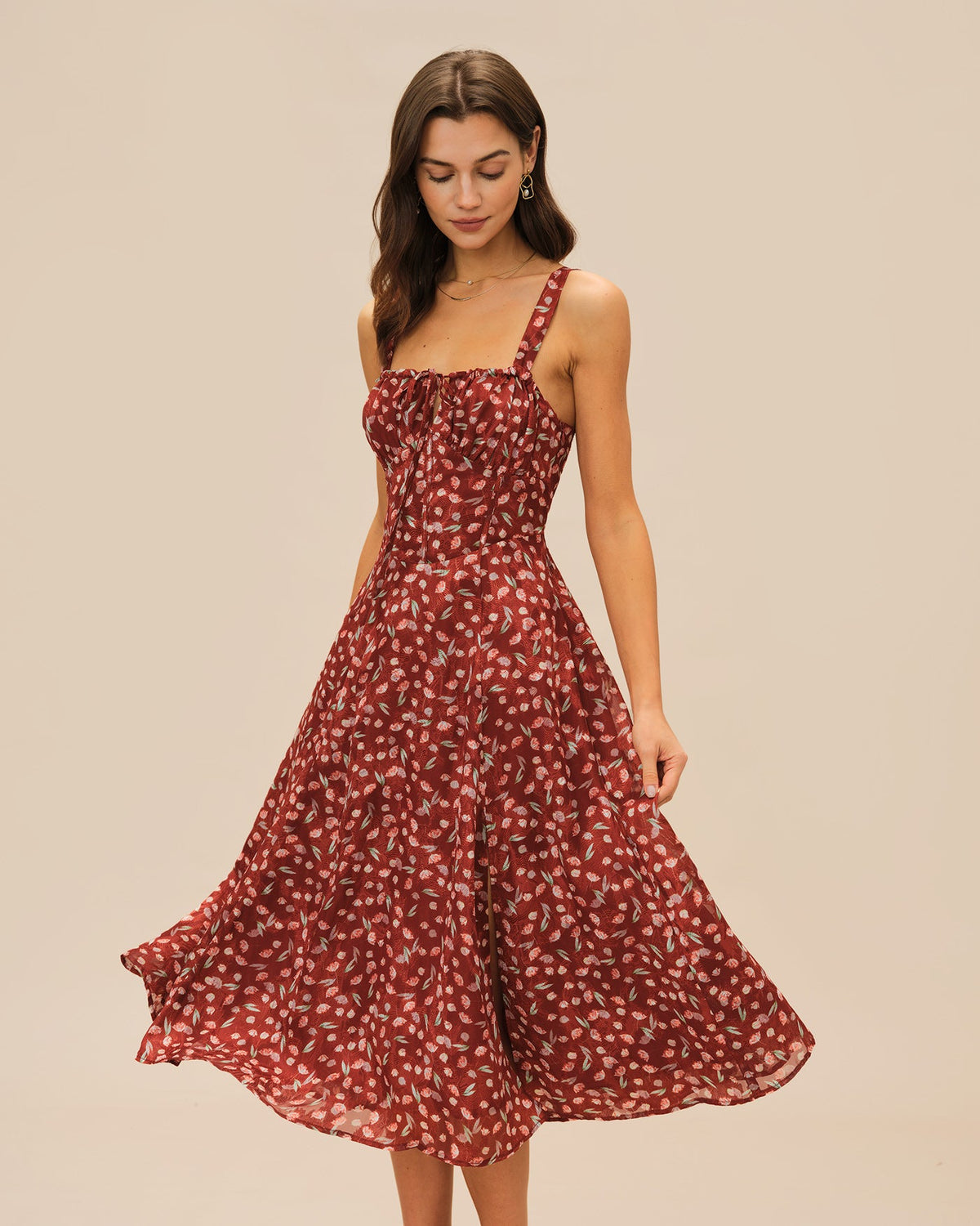 Rosalie Printed Midi Dress