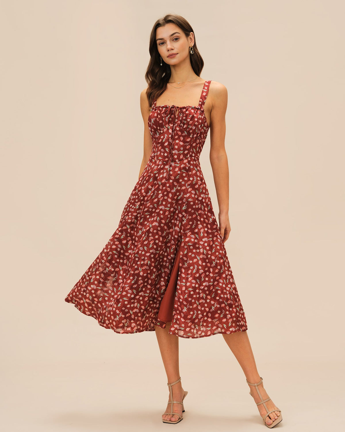 Rosalie Printed Midi Dress